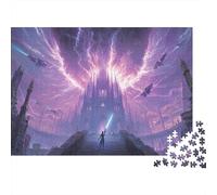 Forgotten Fairy Tale Castle Puzzles 1000 Piece Puzzle Challenge Toy Adults And over 12 Years Old Puzzle Game Educational Game Home Decoration Gift 70x50cm/1000pcs