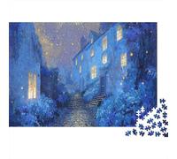 Forgotten Lantern Street Puzzles 1000 Piece Challenge Toy Adults And over 12 Years Old Puzzle Game Educational Challenge Home Decoration Gift 38x26cm/1000pcs