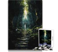 Forgotten Sword of Ages 1000 Piece Puzzle For Adults Play And Learn Smart Activity Unique Heartfelt Celebration Gift Size 38x26cm