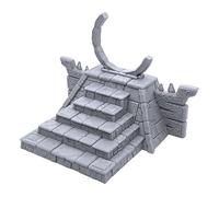 Forgotten Temple Portal by Makers Anvil, 3D Printed Tabletop RPG Scenery and Wargame Terrain for 28mm Miniatures