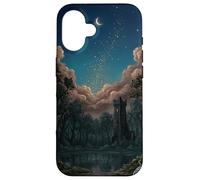 Forgotten Wizard’s Tower Dark Folklore Forest Moody Witchcor Case for iPhone 16