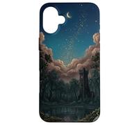 Forgotten Wizard’s Tower Dark Folklore Forest Moody Witchcor Case for iPhone 16 Plus