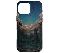 Forgotten Wizard’s Tower Dark Folklore Forest Moody Witchcor Case for iPhone 16 Pro Max