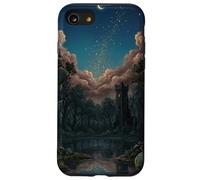 Forgotten Wizard’s Tower Dark Folklore Forest Moody Witchcor Case for iPhone SE (2020) / 7/8