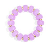 Forgreafa Beaded Bracelet for Women Colorful Chunky Beaded Bracelet Boho Summer Bracelet Trendy Stretch Resin Beads Bracelet Beach Jewelry Gift