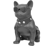 ForGue French Bulldog Bluetooth Portable Wireless Speaker, Multifunctional, Black