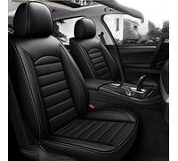 ForGue Leather Car Seat Cover Sets for Peugeot 3008 (2017-2023) Waterproof Cushion Covers Adjustable Removable Full Seat Cushions Protector Accessories, black style
