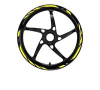 ForgUe Motorcycle Rims For A & Prilia For Tuono 660 RS660 For GPR150 For RSV4 For Dorsoduro For Shiver 750 900 For RS125 Motorcycle Sticker Wheel Rim Decal Reflective Wheel Stickers (Color : 8)