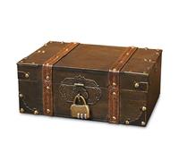 Forhandy Treasure Chest Box, Storage Vintage Wooden Treasure Chest with Lock