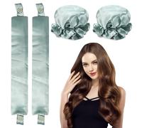Forhome Curls Without Heat, Set of 4 Heatless Curls Set, Overnight Heatless Curls Band for All Hair Types, DIY Overnight Curls Curls (Green)