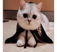 Forhome Halloween Cat Dog Costumes, Halloween Decoration Cosplay Props, Pet Vampire Cloak, Christmas Decoration Gift-M