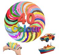 Foribyw 1.75mm P ilament Refills for 3D Pen, 40 Colours 200M Total