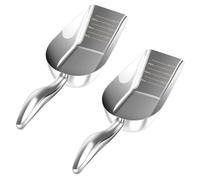 Foribyw 2PC 8.5oz Stainless Steel Ice Scoop with Measurement Lines