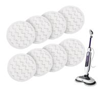 Foribyw 8PC Steam Mop Pads Compatible with Shark S8201UK S6002UK Series | Reusable Washable Replacement Steam &Scrub Series, All-in-One Clean Scrub Pads for Hard Floor Wood Tile, Machine Washable