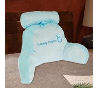 Foribyw Bed Reading Pillow Comfortable Cushion Detachable Backrest Soft Chair Multifunctional Arm Rests Back Support 60x45x20cm for Relaxing Watching TV Games(whale)