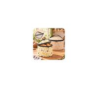 Foribyw XL Reusable Beeswax Bread Bucket Bags, 2Pc Foldable with Zipper | Natural Bees Wax Bags to Keep Fresh Longer, Breathable Food Storage Double-Layer Waxed Cotton, for Homemade Sourdough Kitchen