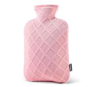 FORICOM Hot Water Bottle, 2L, 6-Hour Heat Retention, PVC Heating Pad, Easy to Use, Hot Bag for Cramps, Joint Pain, Rheumatism, Cooling Relief, Pain Relief for Women (Pink 2L)