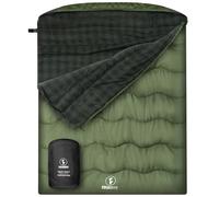 FORINBUY 0 Degree Flannel Double Sleeping Bag for Adults, Couples or Family - Winter Queen Size Waterproof & Warm 2-Person Sleeping Bag for Cold Weather Camping, RV Travel