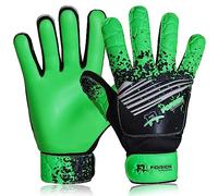 Foriox International Football Goalkeeper Gloves For kids Boys Youth Children Adults Soccer Goalie Glove with Super 3mm Grip Latex Palms Available In Bright Eye-Catching Colors (Green, Size 9)