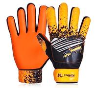 Foriox International Football Goalkeeper Gloves For kids Boys Youth Children Adults Soccer Goalie Glove with Super 3mm Grip Latex Palms Available In Bright Eye-Catching Colors (Orange, Size 8)