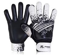 Foriox International Football Goalkeeper Gloves For kids Boys Youth Children Adults Soccer Goalie Glove with Super 3mm Grip Latex Palms Available In Bright Eye-Catching Colors (Black, Size 3)