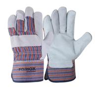 Foriox International Split Leather Work Gloves, 1, 3, 5 Pairs Heavy Duty Thorn Proof Gardening Gloves for Digging, Weeding, Planting and Construction Working Pruning & Rigger Tasks (Pair of 1 (Multi))