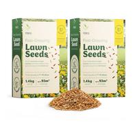 Foris 2.8Kg Fast Grow Lawn Seed 186 Sq. M, 7-14 Day Germination, Hard Wearing Repair Blend, Low Maintenance Uk Climate Grass Seed