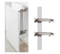 foriy Lateral Opening Door Hinge Set 180°Parallel Opening Cabinet Wardrobe Door Sliding Door Hinges Load-Bearing 15.4lb Heavy Duty Hinge Hidden Door Hinge Kit Bookshelf Door for Hidden Room