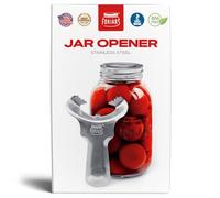 Forjars Manual Jar Opener - Rated Tool for Canning - Open Mason Jars Twist-Off, Screw-Top, Canning Lids - Can Gripper Aids - Original-Handed Mason Kitchen Lid Aid Plastic Bottle Openers