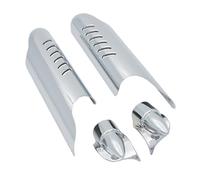 Fork Covers Fit For Harley For Touring Fork Leg Cover Guard Deflector Shield(Chrome)