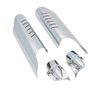 Fork Covers Fit For Harley Touring Road King Electra Motorcycle Lower Fork Leg Cover Guard Deflector Shield(Chrome)