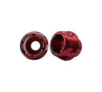 Fork Guards Motorcycle Front Shock Covers Motorcycle Aluminum Alloy Universal Motorcycle Axle Cover Cap Front Fork Cup Slider Personalized Shape Prevent Damage(Red)
