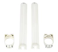 UFO Fork Protectors For Kawasaki KX 500 E 1991-1993 - White