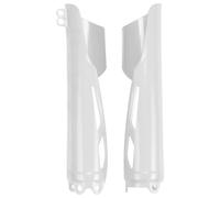 Fork protectors UFO PLAST 2-piece fork cover cover white OEM