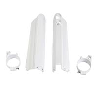Fork protectors UFO PLAST 2-piece fork cover cover white OEM