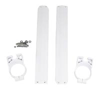 UFO Fork Guards For Yamaha YZ 490 1989 Front - White