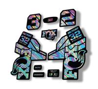 Fork Replacement Decal Sticker Compatibale for Fox 32 2021 Step Cast Series Oil Slick 1 (Glossy)