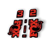Fork Replacement Decal Sticker Compatibale for Fox 32 Step Cast 2025 Series Red (Matte)