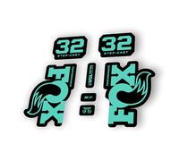 Fork Replacement Decal Sticker Compatibale for Fox 32 Step Cast Performance 2025 Series Green (Matte)