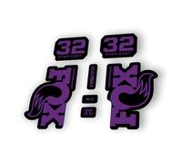 Fork Replacement Decal Sticker Compatibale for Fox 32 Step Cast Performance 2025 Series Purple (Glossy)