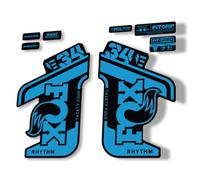 Fork Replacement Decal Sticker Compatibale for Fox 34 2021 Rhythm E Bike Series Blue (Glossy)