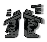 Fork Replacement Decal Sticker Compatibale for Fox 34 2021 Rhythm Series Gray (Glossy)