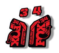Fork Replacement Decal Sticker Compatibale for Fox 34 2021 Series Red (Glossy)