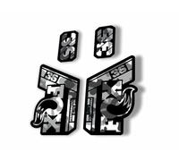 Fork Replacement Decal Sticker Compatibale for Fox 36 2021 Elite Performance Series White Camo (Matte)