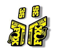 Fork Replacement Decal Sticker Compatibale for Fox 36 2021 Elite Performance Series Yellow (Matte)