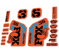 Fork Replacement Decal Sticker Compatibale for Fox 36 2021 Series Orange Black Blue (Matte)