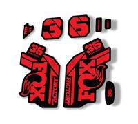 Fork Replacement Decal Sticker Compatibale for Fox 36 2021 Step Cast Series Red (Matte)