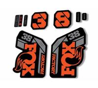 Fork Replacement Decal Sticker Compatibale for Fox 38 2021 Series Orange Gray (Glossy)