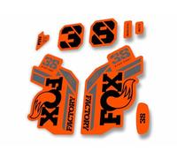 Fork Replacement Decal Sticker Compatibale for Fox 38 2021 Step Cast Series Orange Black (Glossy)