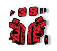 Fork Replacement Decal Sticker Compatibale for Fox 38 2021 Step Cast Series Red (Matte)